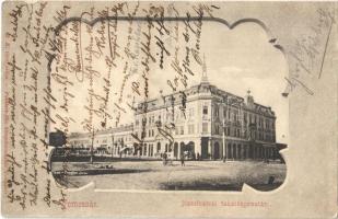 1904 Temesvár, Timisoara; Józsefvárosi Takarékpénztár / Iosefin savings bank. Art Nouveau  (EB)