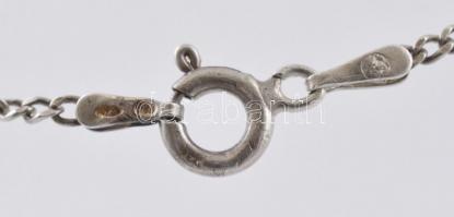 Ezüst(Ag) karkötő, jelzett, h: 19 cm, nettó: 1,4 g