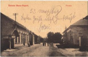 1908 Marosillye, Ilia; Fő utca, gyógyszertár, B. György üzlete. W.L. 3122. / main street, pharmacy, shop (EK)