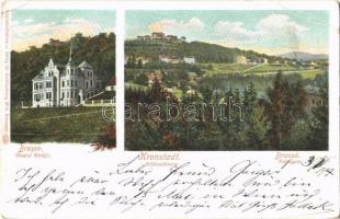 1907 Brassó, Kronstadt, Brasov; Dealul Strajii / Schlossberg / Fellegvár, villa. Wilh. Hiemesch / villa alley (EB)