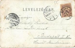 1900 Németújvár, Güssing; Szent Ferenc-rendi zárda, Római katolikus iskola, Izraelita templom, zsina...