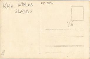 1916 Osztrák-Magyar Haditengerészet vitorlás százada, matrózok / K.u.K. Kriegsmarine Yacht Fregatta,...