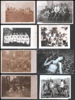 Vegyes fotó tétel, portrék, fürdőzők, csoportképek, stb., 53 db, vegyes méretben