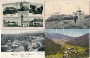 30 db főleg régi magyar és történelmi magyar városképes lap; vegyes minőség / 30 mainly pre-1945 Hungarian and Historical Hungarian town-view postcards; mixed quality