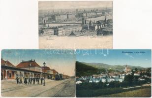 10 db főleg régi magyar és történelmi magyar városképes lap / 10 mainly pre-1945 Hungarian and Histo...