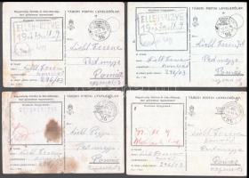 1942 Tábori postai levelezőlapok, 16 db