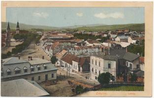 1912 Zólyom, Zvolen; Fő utca / main street (ázott / wet damage)