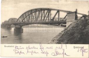 1904 Komárom, Komárnó; Erzsébet híd / bridge (EK)