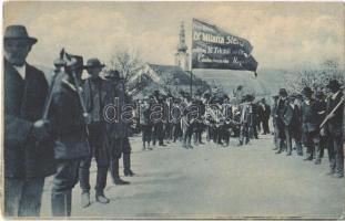 1919 Berezó, Brezová pod Bradlom; Národny spolok Dr. Milana Rastislav Stefánika / Nemzeti Ünnepség Milan Rastislav Stefánik tábornok, Csehszlovákia egyik megalapítójának tiszteletére. Segélylap a Brádló-hegyi műemlék építésére / National festival of Milan Rastislav Stefánik