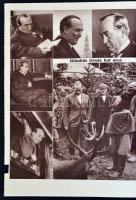 1936 Újság és cikk gyűjtemény Gömbös Gyula (1886-1936) halálhíreivel, ravatalával és temetésével: Új...