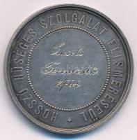 1888. "A Vasmegyei Gazdasági Egyesület / Hosszú hűséges szolgálat elismeréseül" jelzetlen ...