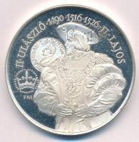 Fritz Mihály (1947-) 1991. "MÉE Székesfehérvár - II. Ulászló - II. Lajos" Ag emlékérem (35...