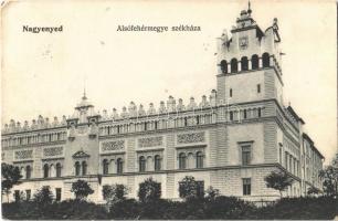 1906 Nagyenyed, Aiud; Alsó-Fehér vármegye székháza, Vármegyeháza. 401. Lázár Adolf utóda kiadása / Alsó-Fehér County Hall (Comitatul Alba de Jos) (EK)