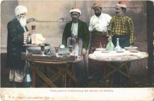 1909 Turska gostiona / Verabreichung türk. Speisen und Getränke / Turkish folklore, food and drinks (fl)