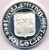 2000. "Stephanus Rex  / 1000 Millenium 2000 Kalocsa" fém emlékérem tokban (42,5mm) T:1- (P...