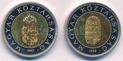 1997-1998. 100Ft (2x) forgalmi szettből T:1- (PP) fo