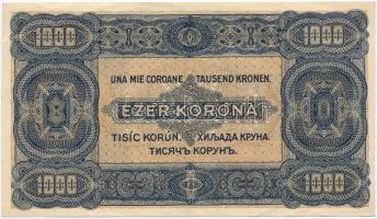 1923. 1000K "Magyar Pénzjegynyomda R.t. Budapest" nyomdahely jelöléssel T:III