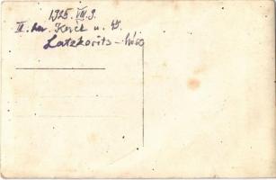 1925 Budapest III. Óbuda, Latzkovits ház. Kerék utca 45. photo (gyűrődés / crease)