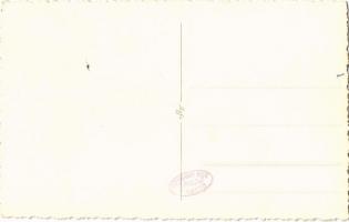 1938 Pásztó, Szent István emlékére tartott ünnepség, csoportkép zászlóval. Sztanek Ede photo