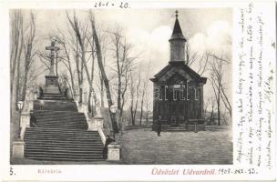 1905 Udvard, Dvory nad Zitavou; Kálvária / calvary