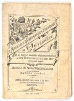 cca 1881-1900 Hátsek Igác: A magyar szent korona országainak térképe. Iskolai és magánhasználatra te...