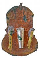 DN "Z" zománcozott fém sapkajelvény (46x33mm) T:2