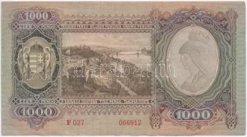 1943. 1000P T:III szép papír 
Adamo P21