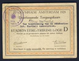 1928 Amszterdami olimpia napi belépőjegy / Amsterdam Olympics daily ticket