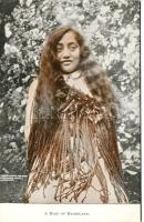 New Zealand Maori maid