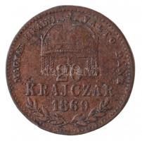 1869KB 20kr Cu "Magyar Királyi Váltó Pénz" (2,07g) T:2-,3
Adamo M10.1