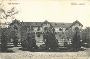 1911 Keszthely, Balaton szálloda. Hegyi Dezső kiadása (EK)
