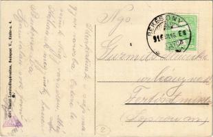 1916 Békéscsaba, Körös-parti részlet. Vasúti Levelezőlapárusítás 4505