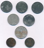 Német Birodalom / Weimar Köztársaság 1888-1929. 1pf - 50pf (8x) T:vegyes
German Empire / Weimar Rep...