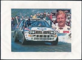 Juha Matti Pellevro Kankkunen 4x-es rally világbajnok aláírt képe