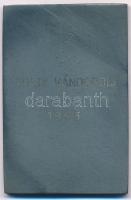 Faragó Árpád (1880-1948) 1943. "Toldi vándordíj I. 1943" Zn emlékérem (42x64mm) T:2