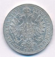 Ausztria 1873. 1Fl Ag "Ferenc József" T:1- ph. Austria 1873. 1 Florin Ag "Franz Josep...