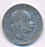 Ausztria 1885. 1Fl Ag Ferenc József T:1-,2 kis ü. Austria 1876. 1 Florin Ag Franz Joseph C:AU,XF small ding Krause KM#2222