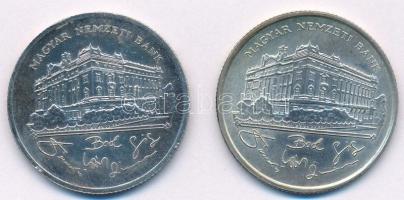 1992-1993. 200Ft Ag "MNB" (2x) T:1-,2 patina Adamo F13