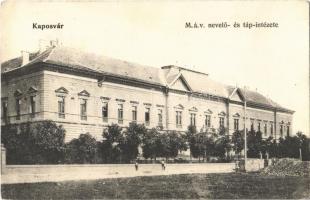 1906 Kaposvár, MÁV (Magyar Királyi Államvasutak) Nevelő- és Tápintézete