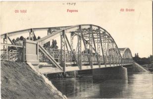 1909 Fogaras, Fagaras; Olt hídja / bridge