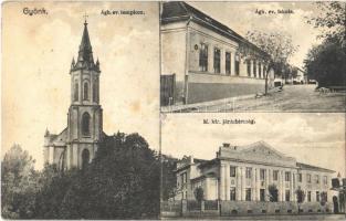 Gyönk, Ágostai evangélikus templom és iskola, M. kir. járásbíróság