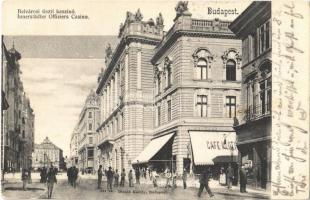 1904 Budapest V. Belvárosi tiszti kaszinó, Café Klotild kávéház. Divald Károly 432. sz.