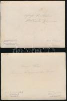 cca 1920 Kastély belső, 4 db fotó, Max Wipperling Elberfeld műterméből / German castle interior, 4 p...