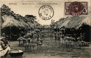 1909 Abomey, Marché, Section de la Ferraille Fétiche / market