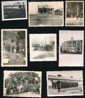 1939 Katonai életképek a II. világháborúból, közte sok kolozsvári fotó, 32 db, 6×8 és 4×6 cm