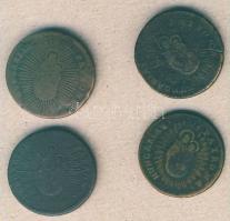 1766. Rézdénár (4x) M.Theresia T:3/4,4+