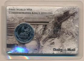 Nagy-Britannia DN World War I. - 1914-1918 / The Daily Mail commemorative coin fém emlékérme eredeti csomagolásban (27mm) T:1 Great Britain ND World War I. - 1914-1918 / The Daily Mail commemorative coin metal commemorative coin in original packing (27mm) C:UNC