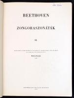 Ludwig van Beethoven: Zongoraszonáták. I-III. köt. Ujjrenddel, az ékesítések kivitelezésével, frazeá...