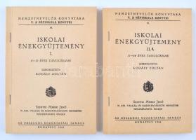 Kodály Zoltán: Iskolai énekgyűjtemény I.-II. köt. Pécel, 1991, Csökmei Kör. Reprint kiadás. Kiadói papírkötés.