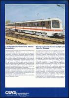 cca 1987 A budapesti metró-motorvonat villamos berendezése. A Ganz-Hunsler G2 kísérleti metrókocsik prospektusa, magyar és angol nyelven, a hátoldalán leírással, 1 sztl. lev. +cca 1934 Zürich, Trüb, Täuber & CO. AG. Elektromos mérőműszerek és tudományos készülékek gyár német nyelvű katalógusa.